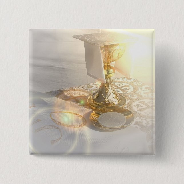 Body of Christ  Square Pin (Front)