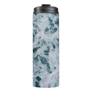 Body of water and sea foams thermal tumbler