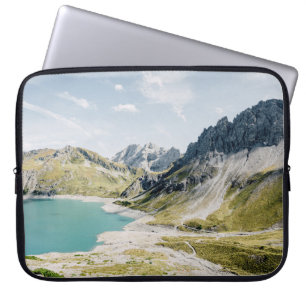 BODY OF WATER SURROUNDED BY MOUNTAINS LAPTOP SLEEVE