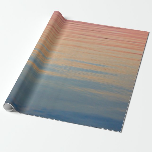 Body of water under golden hour wrapping paper (Unrolled)