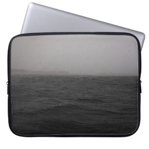BODY OF WATER WITH HEAVY RAIN LAPTOP SLEEVE
