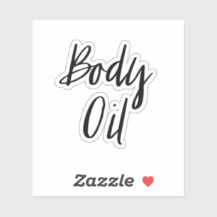 Body Oil Storage Sticker