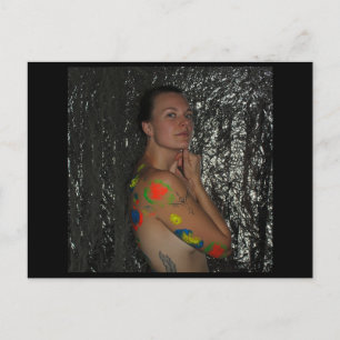 Body Painted Model Postcard