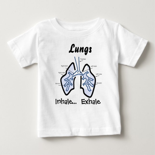 Body Parts -- Human Lungs Baby T-Shirt (Front)