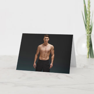 Body Perfection Hot Guy Greetings Card