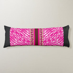 Body Pillow   Pink Zebra   Modern Accent