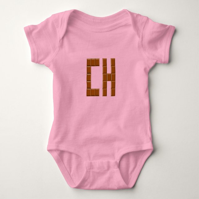 Body pink jersey CHOCOLAT SWITZERLAND Baby Bodysuit (Front)