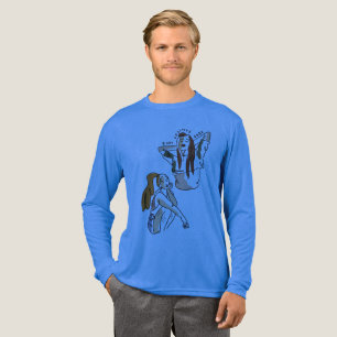 Body Positive Babe Aesthetic Line Art Women Tri-Blend Shirt
