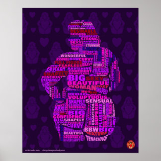 Body Positive Wordle poster art 2