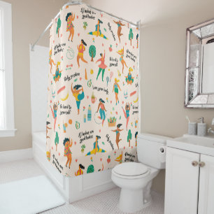 Body Positivity Shower Curtain