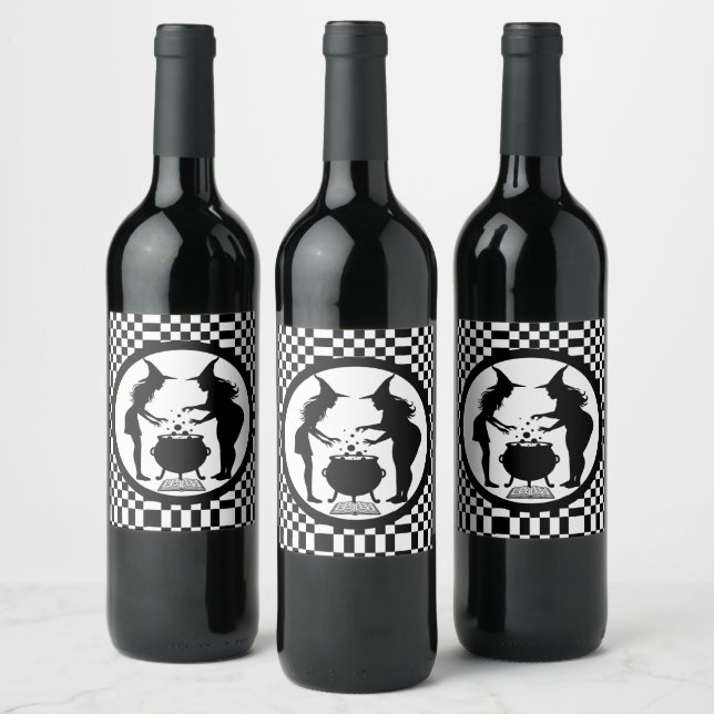 Body Positivity Witches Home Brew Wine Label (Bottles)