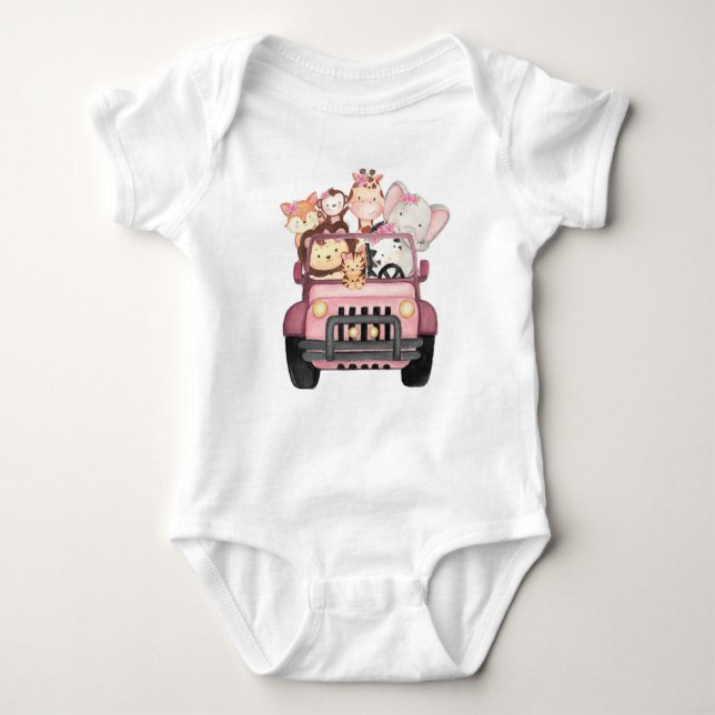 Body Safari Rosa Baby Bodysuit (Front)