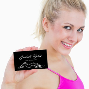 Body Sculpting Beauty Custom Logo Massage Studio Business Card