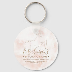 Body sculpting contouring spa aesthetician key ring