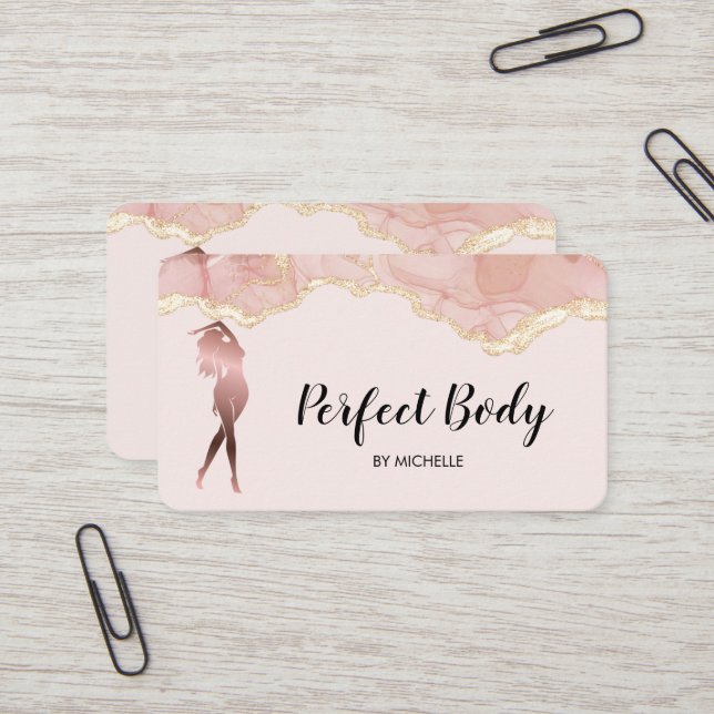 Body Sculpting Fitness Linergie Waist Trainer Busi Business Card (Front/Back In Situ)