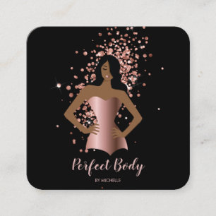 Body Sculpting Fitness Linergie Waist Trainer Busi Square Business Card