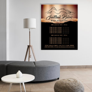 Body Sculpting Logo Rose Gold Price List   Flyer