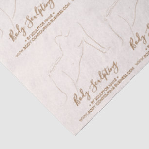 Body sculptor contouring aesthetician tan gift tissue paper
