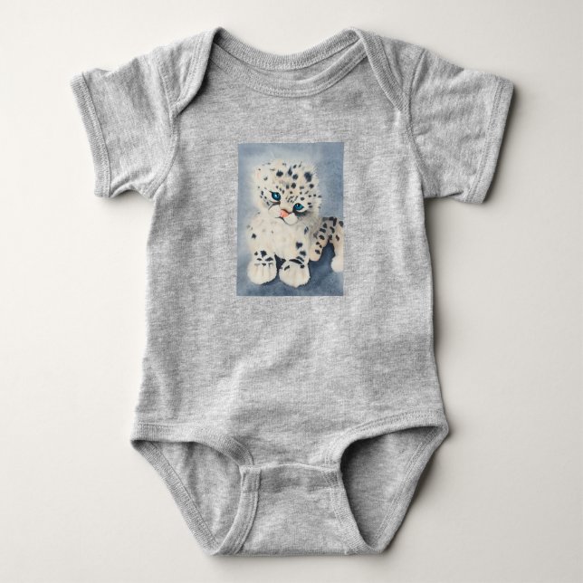 Body Snow Leopard for a baby Bodysuit (Front)