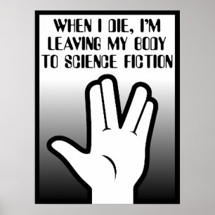 Body To Science Fiction Poster Sign Print