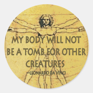 Body Tomb Classic Round Sticker