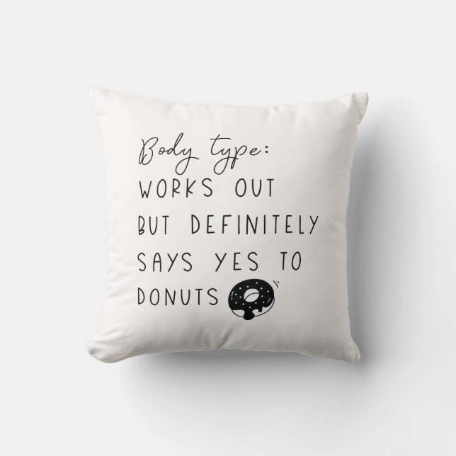 Body Type Doughnuts Cushion (Front)