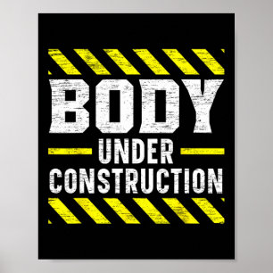 Body Under Construction Bodybuilding Workout Bodyb Poster