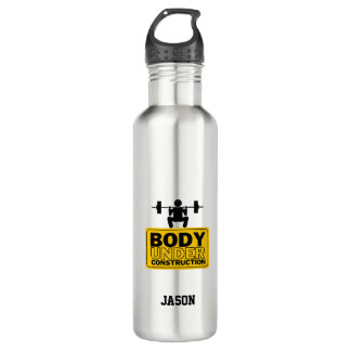 Body Under Construction Custom Name 710 Ml Water Bottle