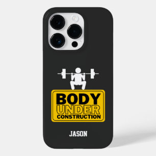 Body Under Construction Custom Name Case-Mate iPhone 14 Pro Case