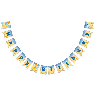Bodyboard boy beach Birthday Party Bunting