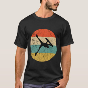 Bodyboarder Vintage Retro Sunset Surfing Bodyboard T-Shirt