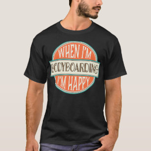 Bodyboarding Summer Beach Fun Vintage Gift  T-Shirt