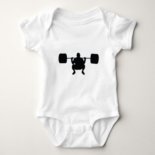 Bodybuilder Baby Bodysuit (Front)