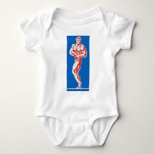 Bodybuilder Baby Bodysuit