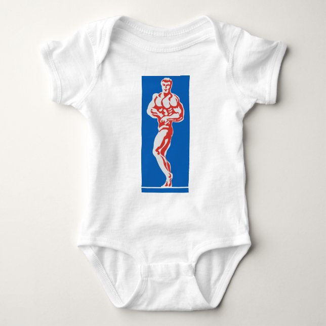 Bodybuilder Baby Bodysuit (Front)