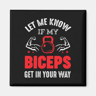 Bodybuilder Biceps Gym Fitness Workout Motivation  Magnet