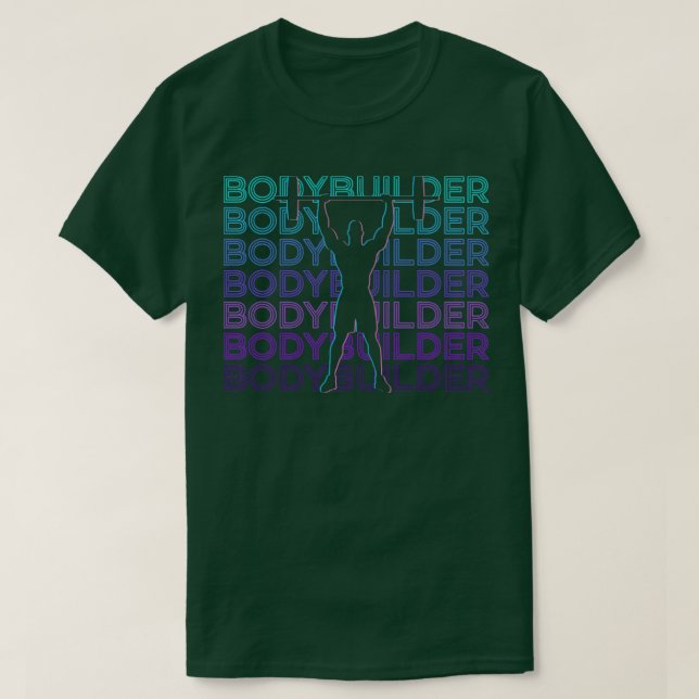 Bodybuilder Bodybuilding Retro Gift T-Shirt (Design Front)