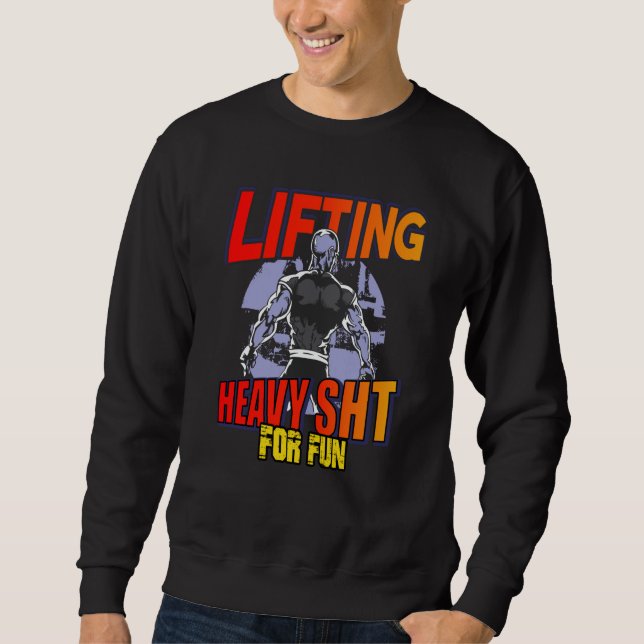 Bodybuilder deadlift and squat workout hoodie (Front)