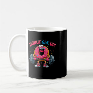Bodybuilder Doughnut Give Up Humour Gym Workout Jo Coffee Mug