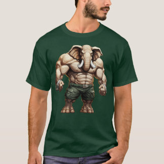 Bodybuilder Elephant 2 T-Shirt