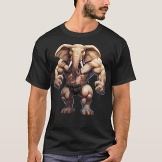 Bodybuilder Elephant T-Shirt