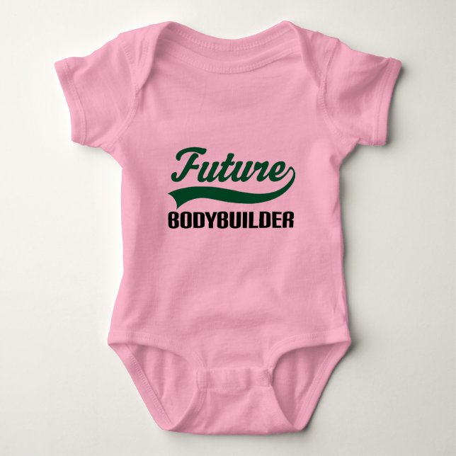 Bodybuilder (Future) Baby Bodysuit (Front)