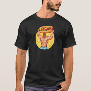 Bodybuilder Hot Dog Hot Dog T-Shirt
