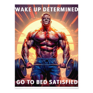 Bodybuilder motivation poster