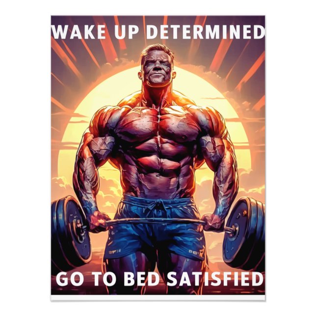 Bodybuilder motivation poster (Front)