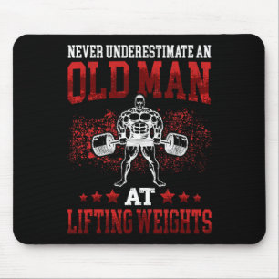Bodybuilding And Weightlifting Designs Men's Clic  Mouse Pad