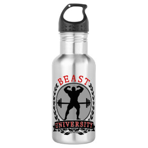 Bodybuilding Beast University Water Bottle