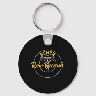Bodybuilding Bench Row Records Gym Sayings Key Ring