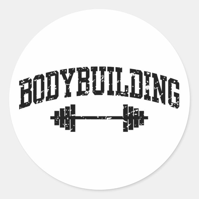 Bodybuilding Classic Round Sticker (Front)