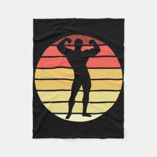 Bodybuilding Competition Powerlifting Mens Physiqu Fleece Blanket